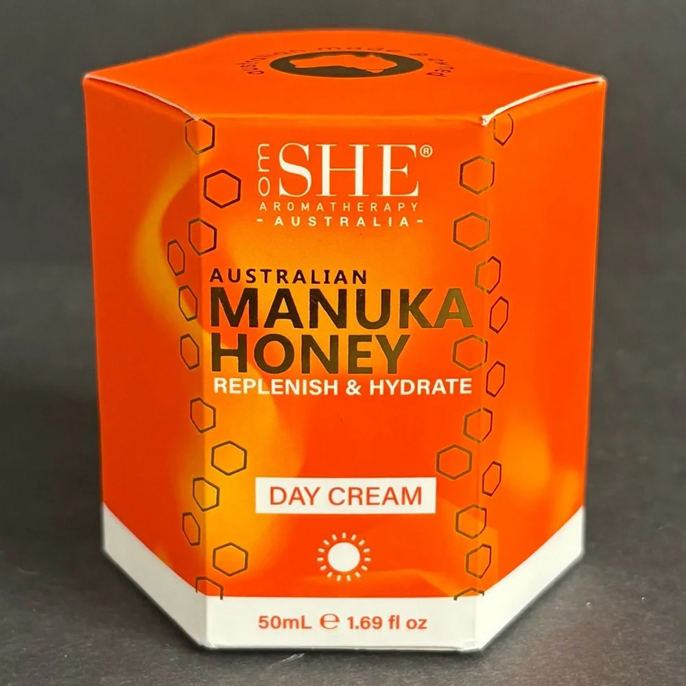 2x Om SHE Australian Manuka Honey Day Cream Replenish & Hydrate 1.69oz / 50ml EA